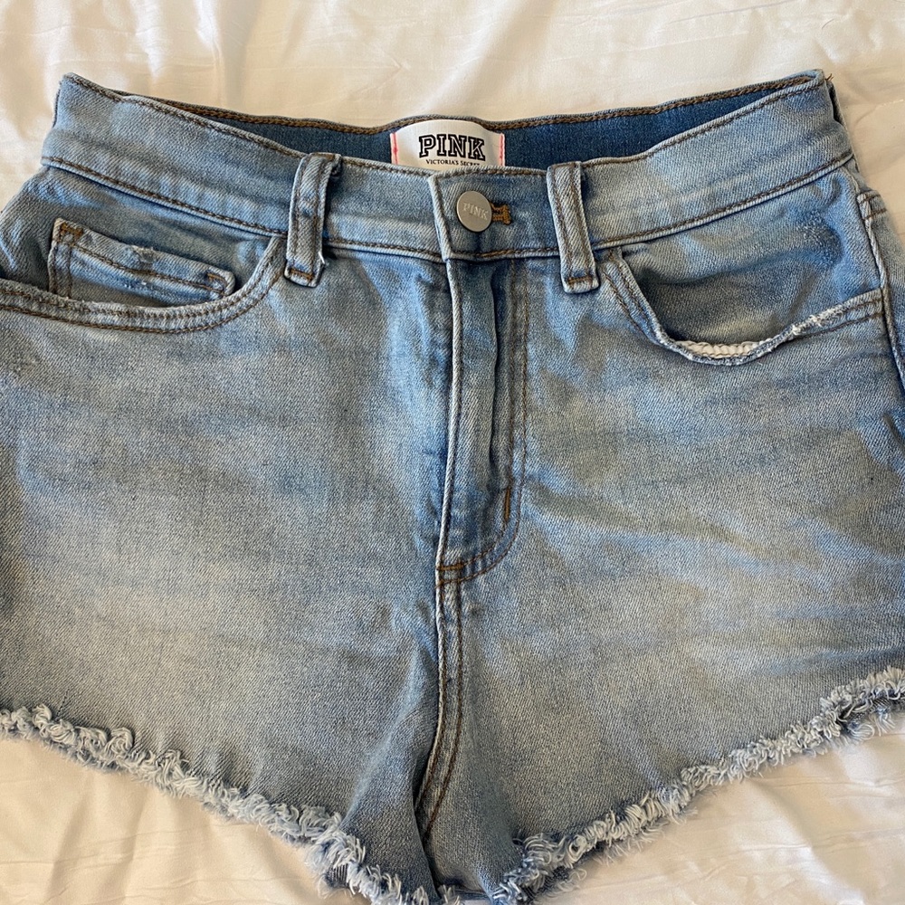 PINK high rise short shorts